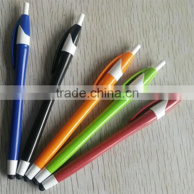 Unique products to buy Solid color barrel and clip logo stylus pen