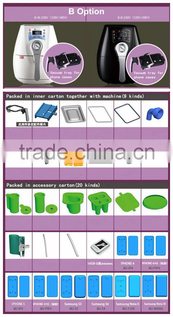 MINI 3D Vacuum Sublimation Machine for Phone case/Mugs Heat Transfer Printing Machine JG-m1