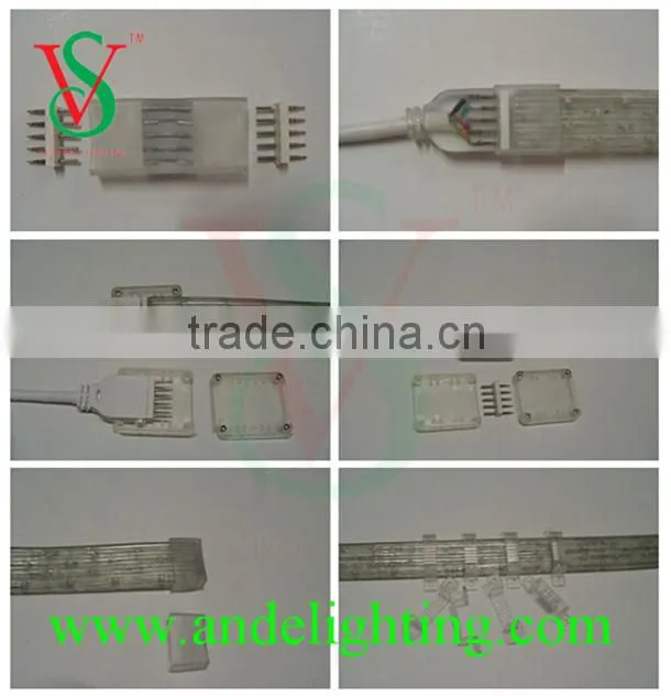 New arrival 50m rolls colorful led rope light for outdoor decoration