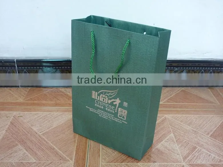 High quality kraft paper wholesale reusable shopping bags