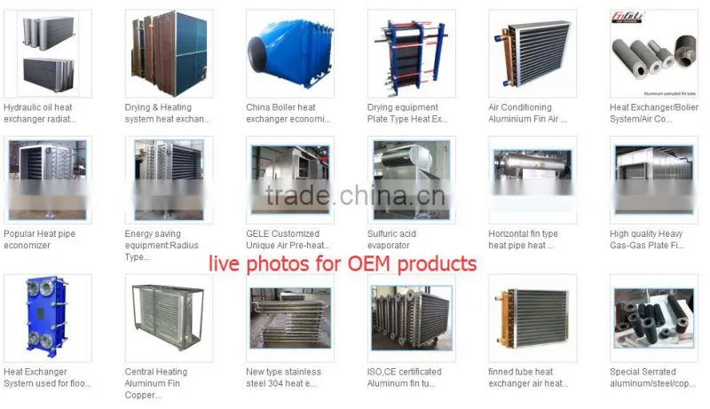 Water Cooled Air Heat Exchanger for Air to Steam /Thermal Oil for Energy