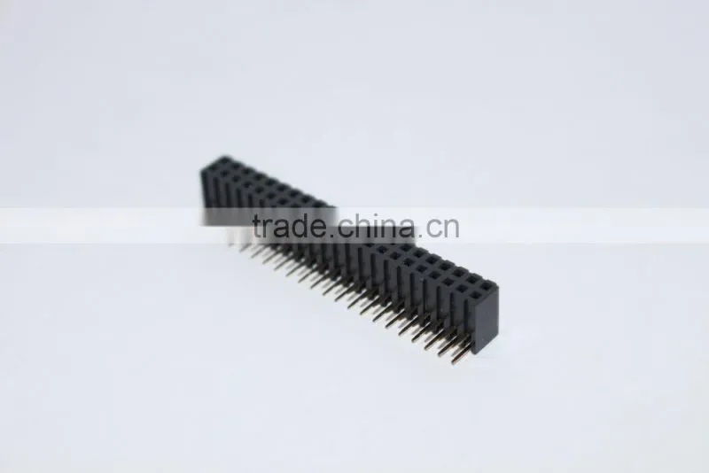 2.54mm double row right angle Female header 2~40 pin