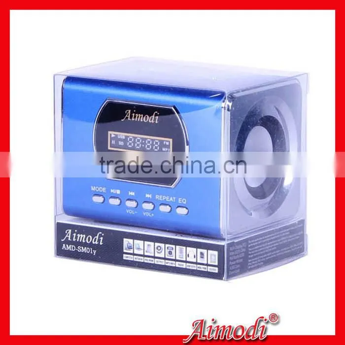 full metal remote control speaker, mini portable digital speaker with line in function