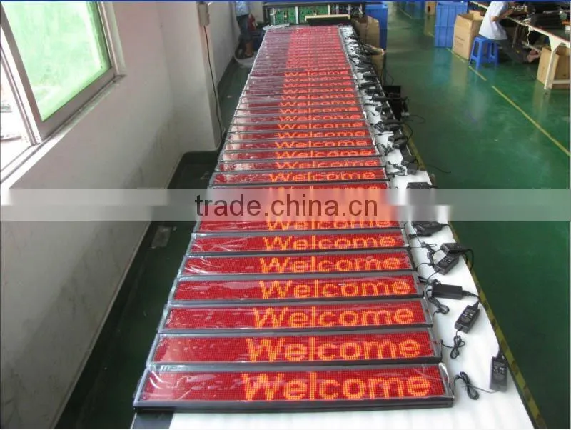 china suppier led factory price tri color outdoor programmable scrolling led sign