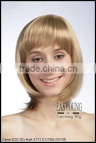 No Virgin Hair Japanese hair short bob lace front wigs