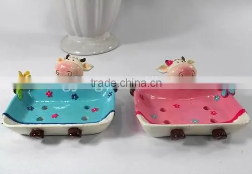 the best selling cow shape ceramic plate welcome customized deisgn