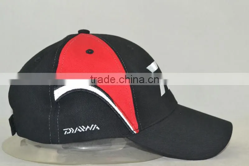 Professional custom 6 panel / / embroidered logo / 100% cotton/black baseball cap