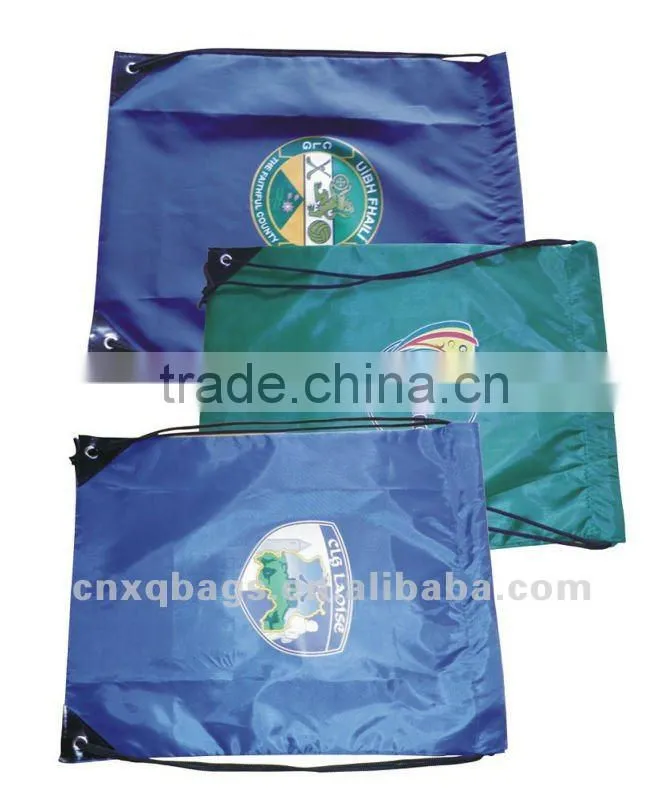 210D polyester drawstring backpack