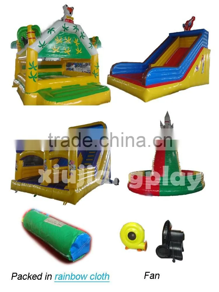 free jumping soft play park kids inflatable air castle for outdoor