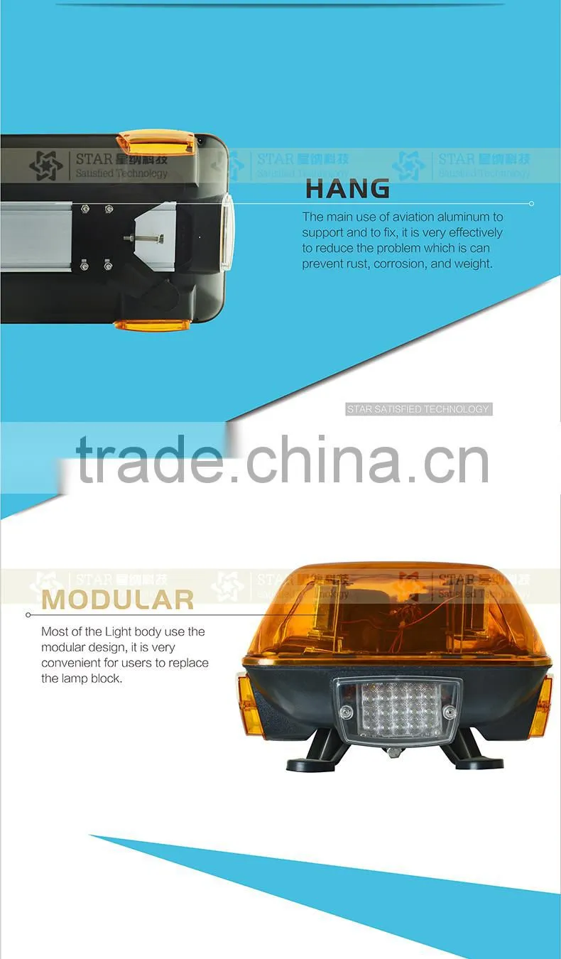 Amber led strobe light bar police car TBD-3000L/AMBER