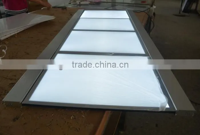 New fast food advertising illuminated led menu board menu cover