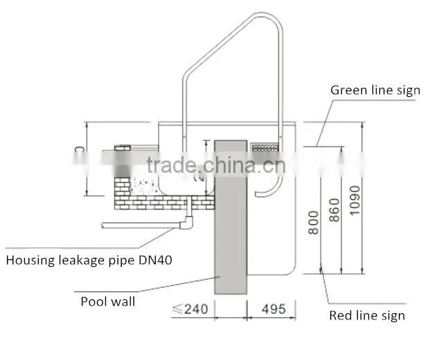 Latest technology pipeless swimming pool product