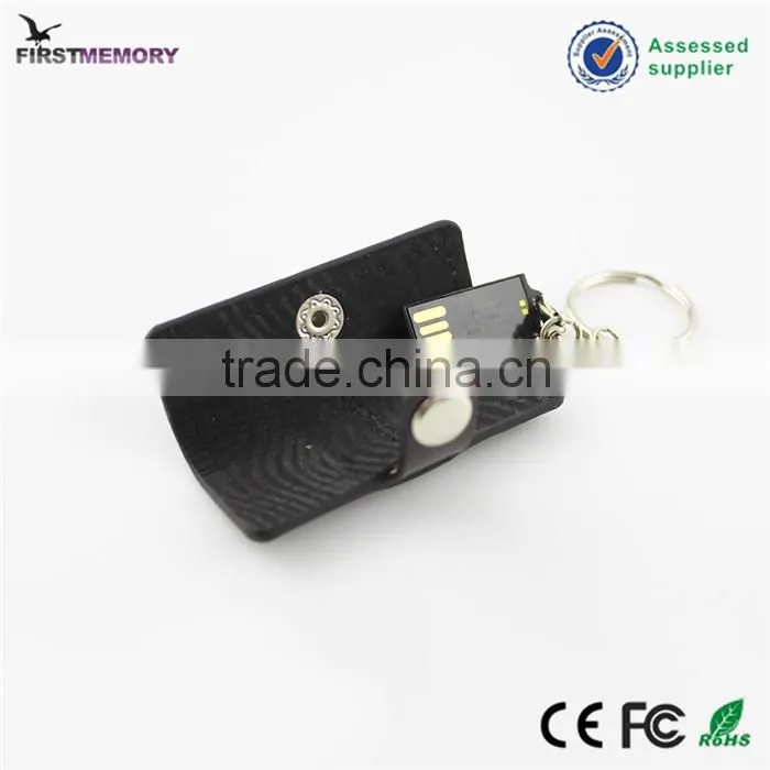 Real leather sophisticated technology men's purse USB stick 2gb 8gb