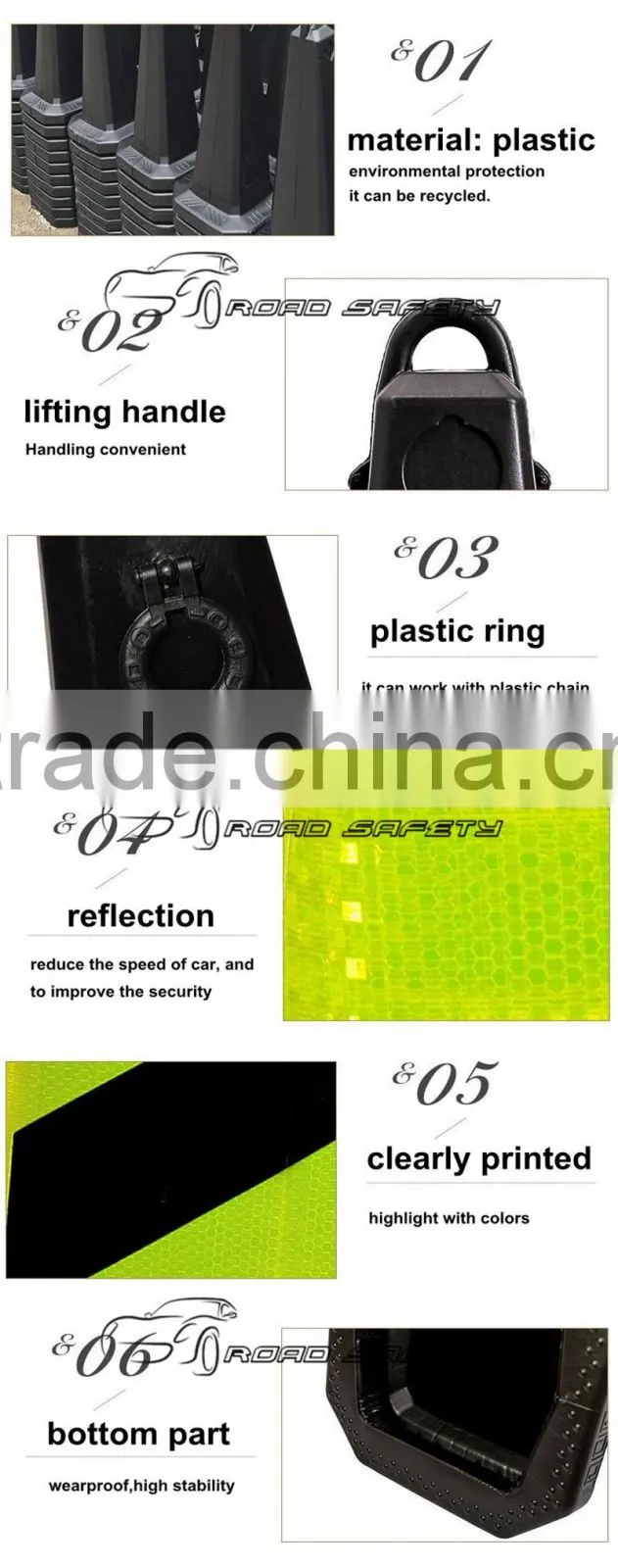 soft rubber traffic cone