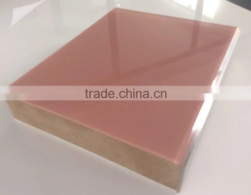 No bending acrylic board back with abs sheet