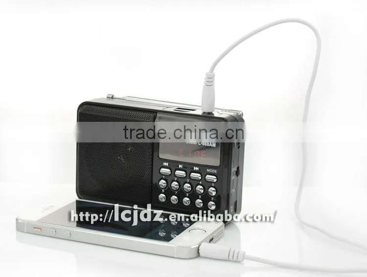 L-988AM Portable mini mp3 radio, mini am/fm radio mp3 player
