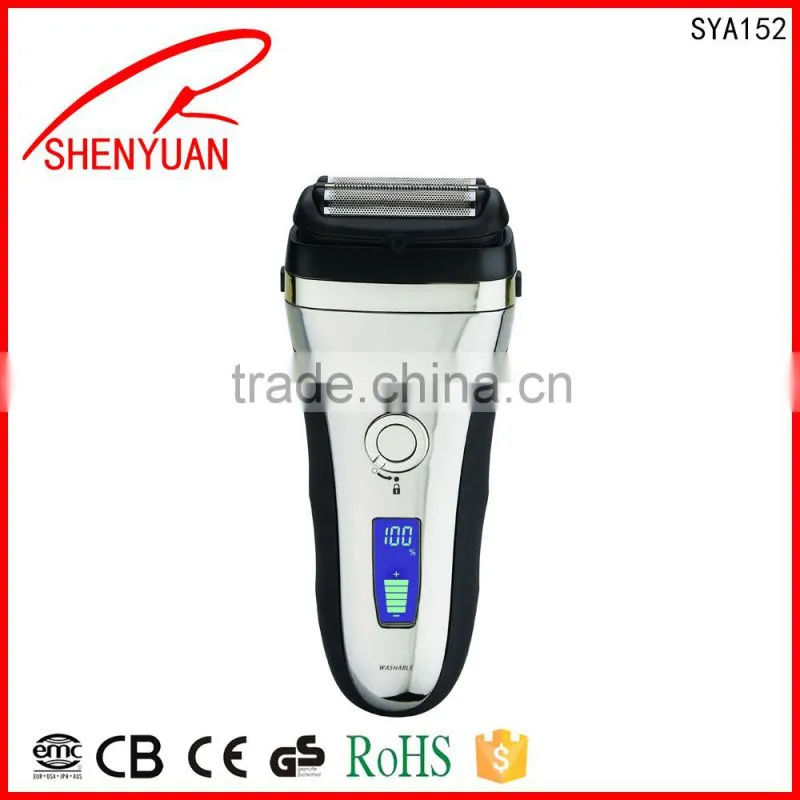 LCD display beard trimmer cordless shaving razor blade machine