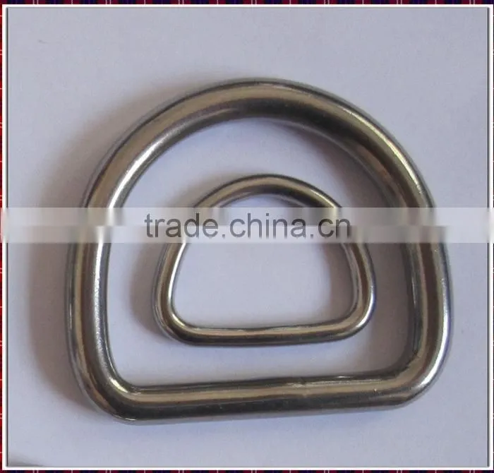 2 d ring file welded stainless steel d ring for dog collar