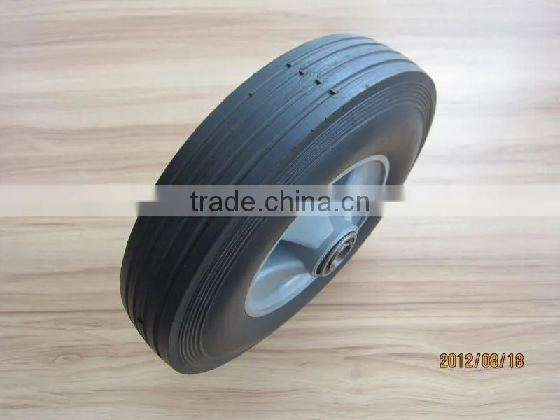10 semi pneumatic wheel for trolley