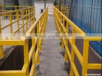 Fiberglass FRP pultruded yellow rectangular tube