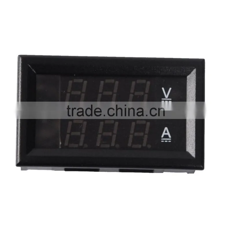 DC 4.5-30V 100A Red Blue Led Dual Panel Digital Voltmeter and Ammeter with Shut