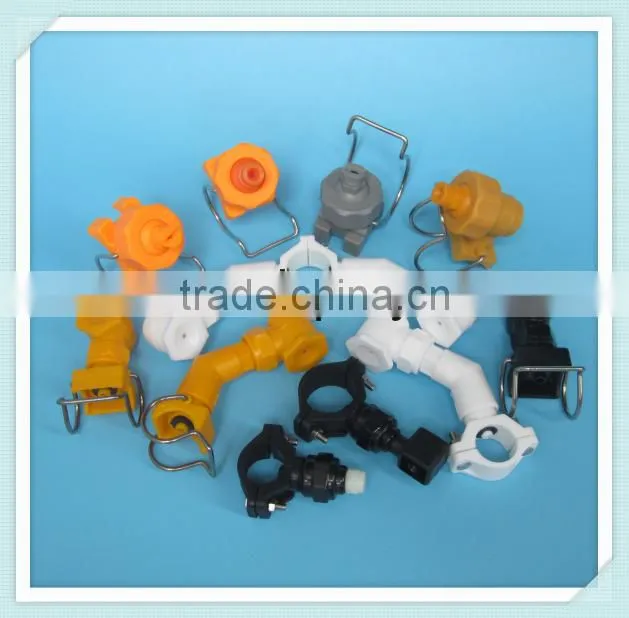 Adjustable ball water spray clip clamp nozzle
