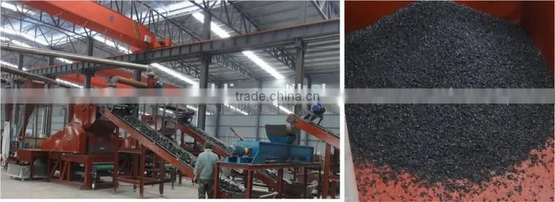 Radial tire Shredder and Crusher