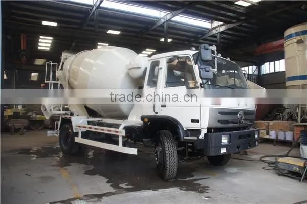 190hp dongfeng 4x2 6m3 small concrete mixer truck