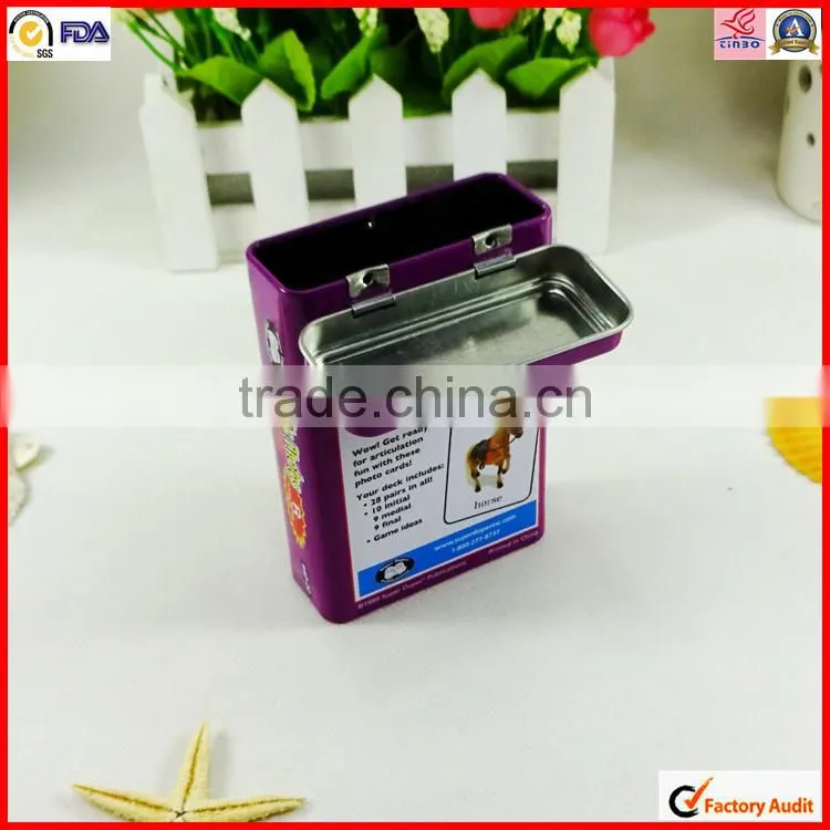 rectangle custom design colorful coffee tin can