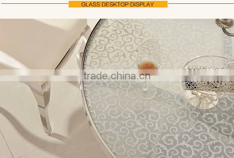TH379 Cheap Stainless Steel Round Modern Dining Table