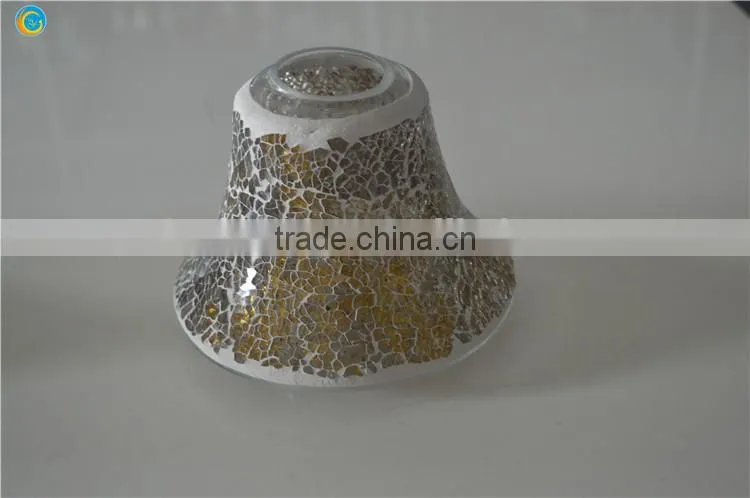 small glass oil lamp for candle mosaic table lamp