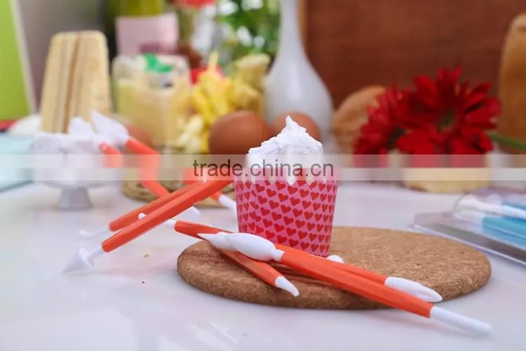 Wholesale plastic cake decorating tools/8pcs decorating cake tools set/plastic cake decorating pen set