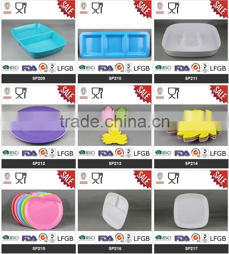Fancy Melamine chip&dish, dessert snack serving plate for home party