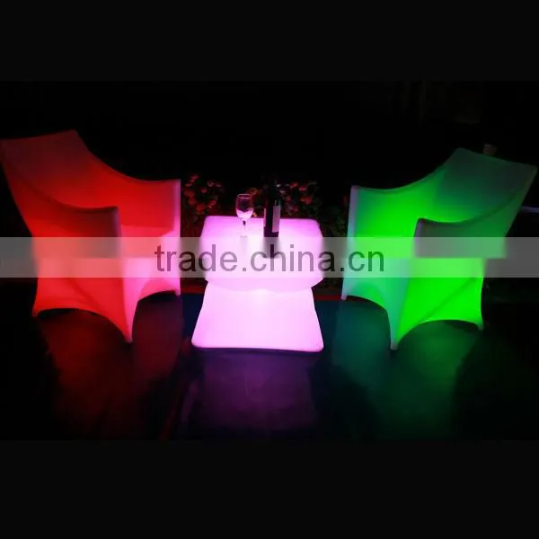 inflatable sofa with led light/garden led sofa