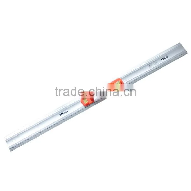 Aluminum ruler with horizon vial