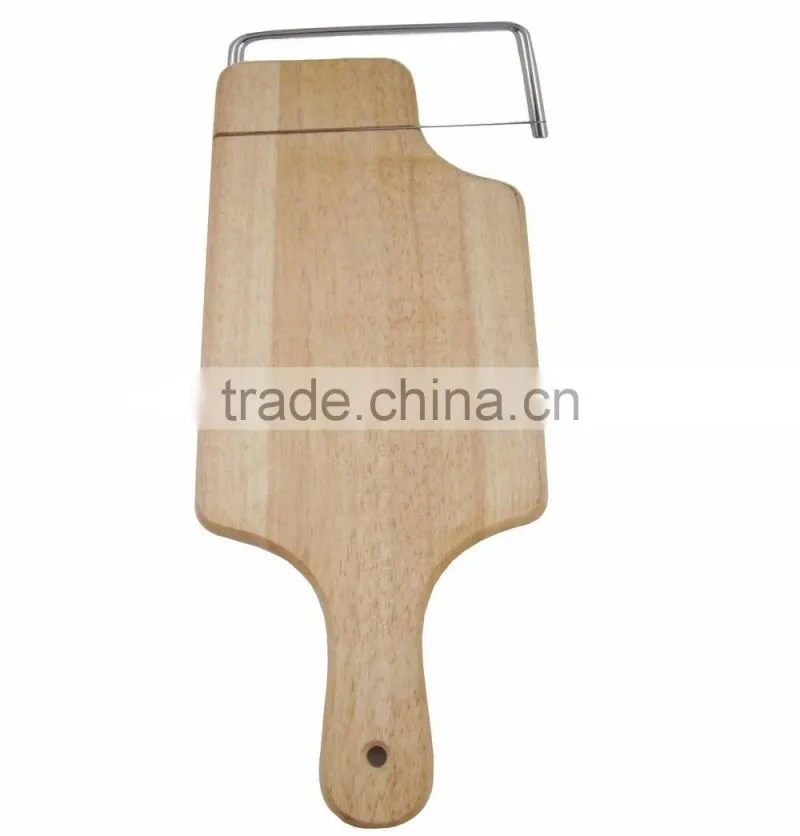 Cheese Wooden Cutting Board With Cheese Slicer