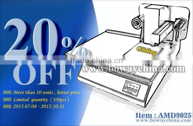 ?% discount BOWAY supply AMD9025 hot foil stamping machine for leather