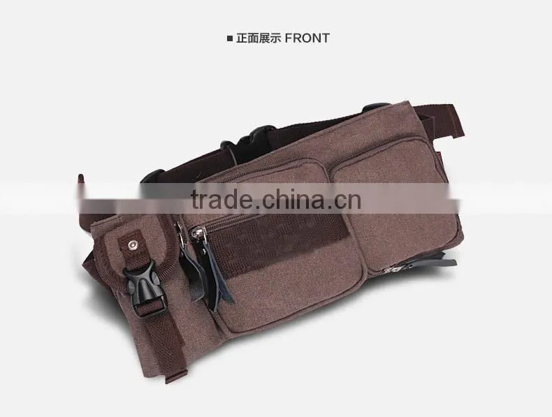 Running waist bag with water bottle holder
