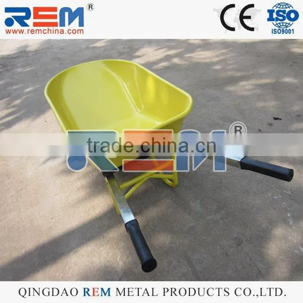 100L Steel Tray Steel Handle Wheelbarrow Blue