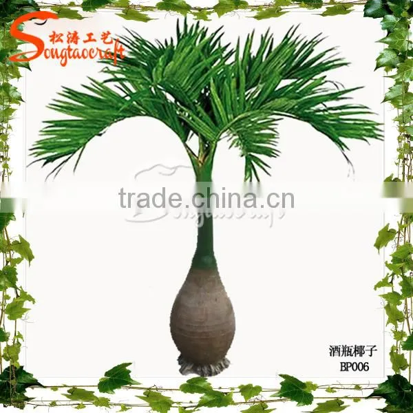 Guangzhou supplier artificial bottle palm tree customized plastic artificial bottle palm tree
