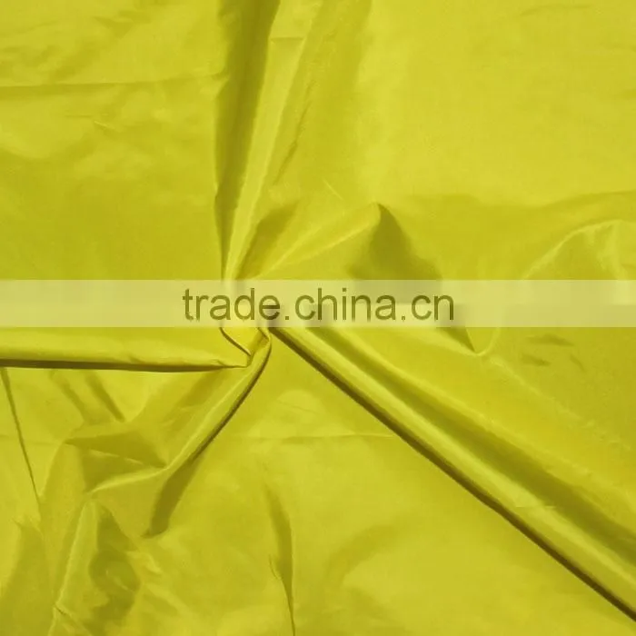 100 % polyester 290T pu coated waterproof polyester taffeta fabric for lining
