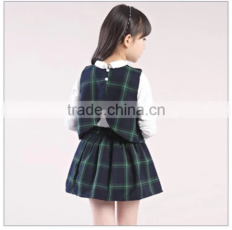 Girls Check Dress School Uniform Manufacturer Guangzhou China