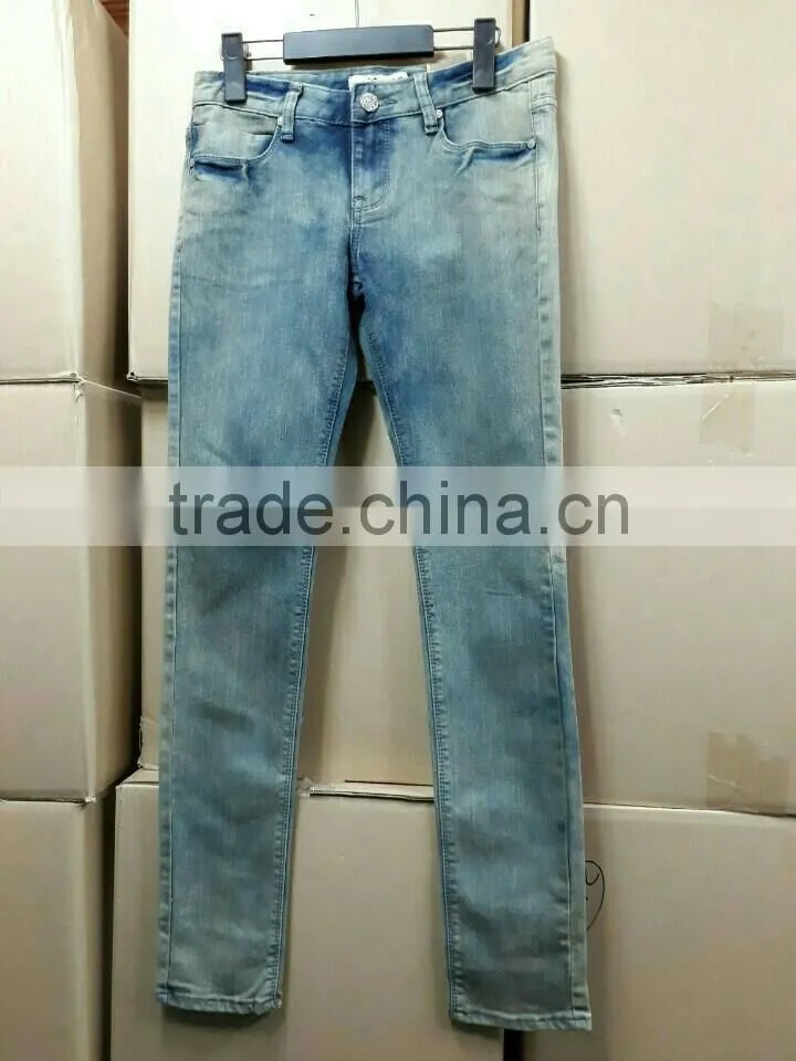 Cheap stock lot sale various Man Woman's Denim jean from Korea