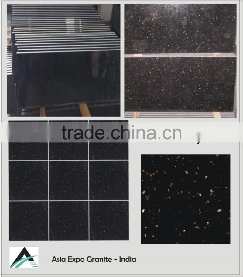 Granite Tiles Black Galaxy