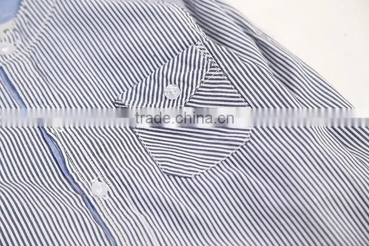 good quality kids clothing wholesale cheap little boy long sleeve striped dress shirt