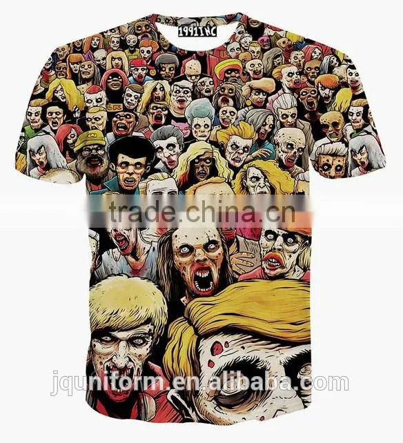 Wholesale Custom All Over Digital Dye Sublimation T-shirt Printing