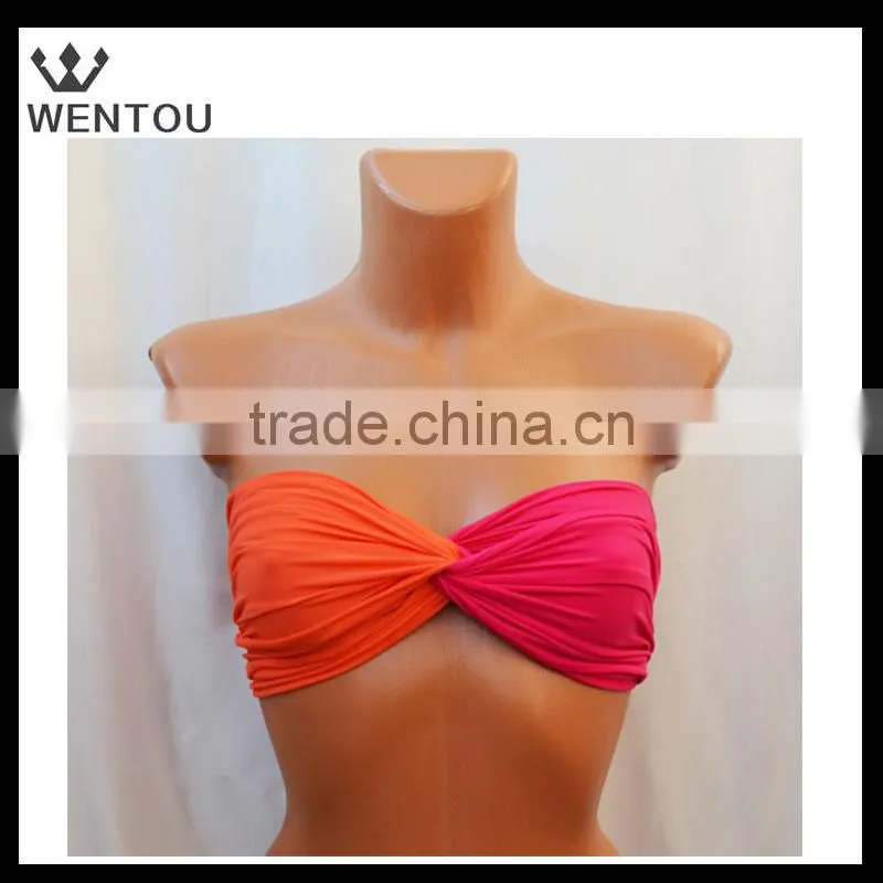 Wholesale double color bikini Top