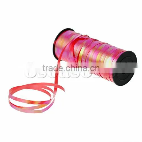Plastic Party Festival Curling Balloon Ribbon Red 5mm