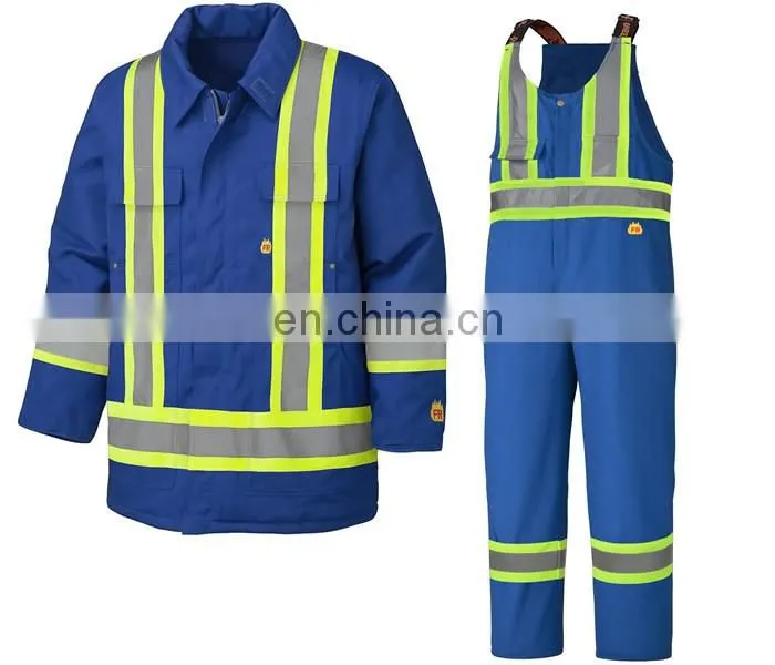 China factory 100 cotton flame retardant 3m reflective workwear uniforms