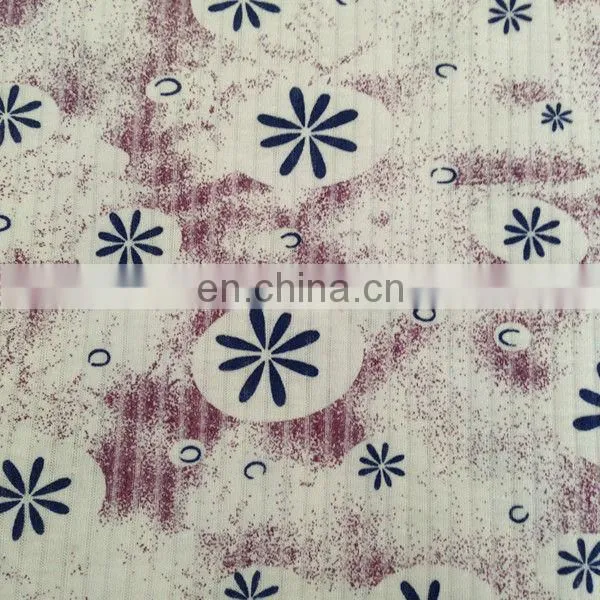100% 65/35 TC Drop Needle Interlock Printed